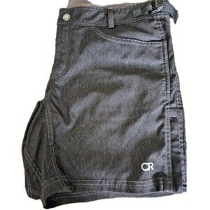 Club Ride Eden Shorts Womens Large DkGray Cycling Biking Hiking No Liner